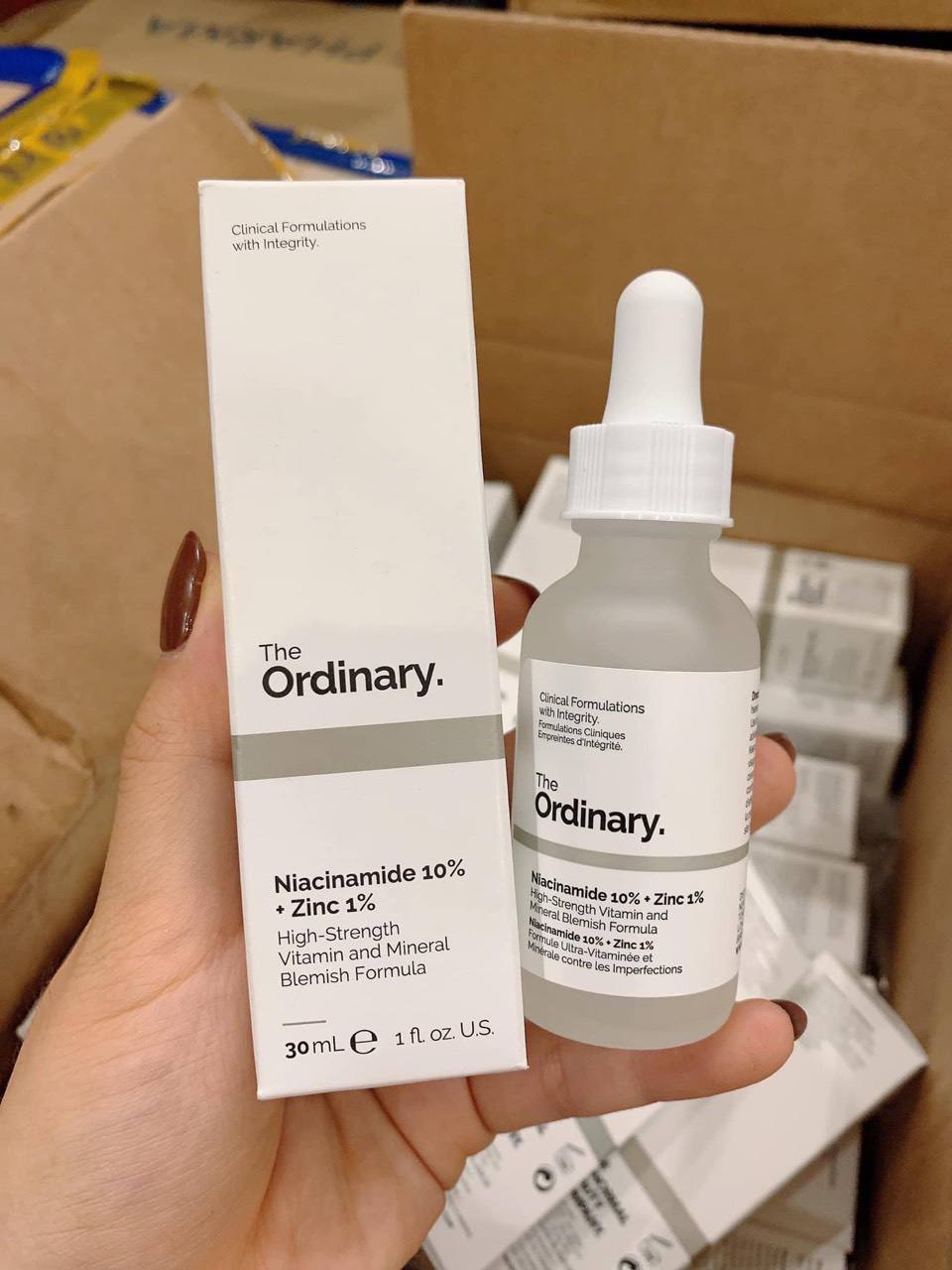 Tinh chất trị mụn, se khít lỗ chân lông The Ordinary Niacinamide 10% + Zinc 1%