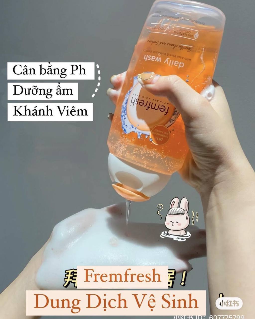 Dung dịch vệ sinh phụ nữ Femfresh Úc màu cam 250ml
