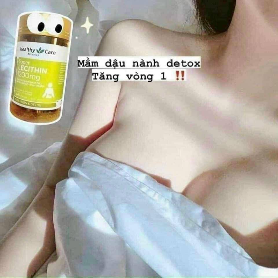 Mầm Đậu Nành Healthy Care Super Lecithin 1200mg Của Úc 100 Viên