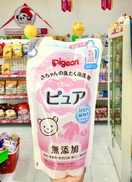 Túi nước giặt Pigeon 720ml chính hãng Nhật Bản