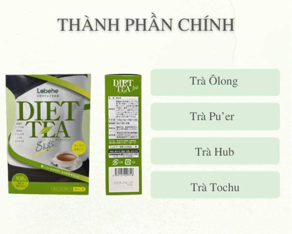 Trà giảm cân Diet tea 8kg Orihiro 36 gói