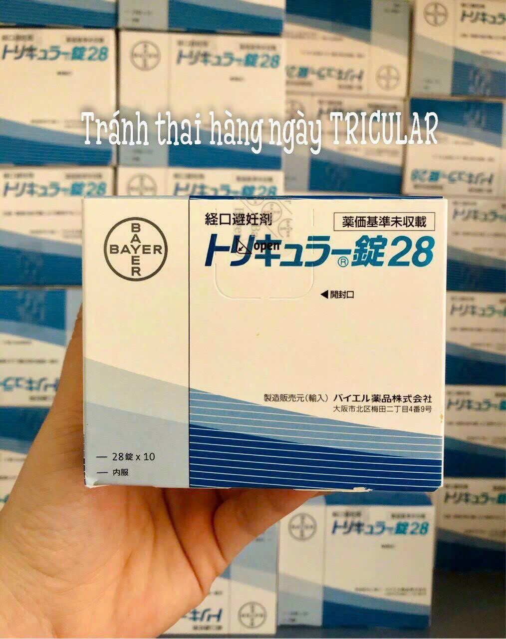 Thuốc tránh thai Nhật Bản Triquilar Bayer hàng ngày 28 viên