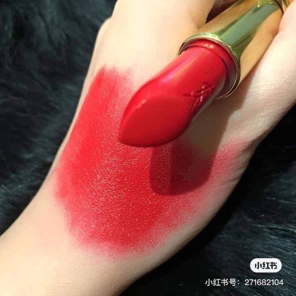 Son YSL 01 mini - đỏ tươi pha ánh cam