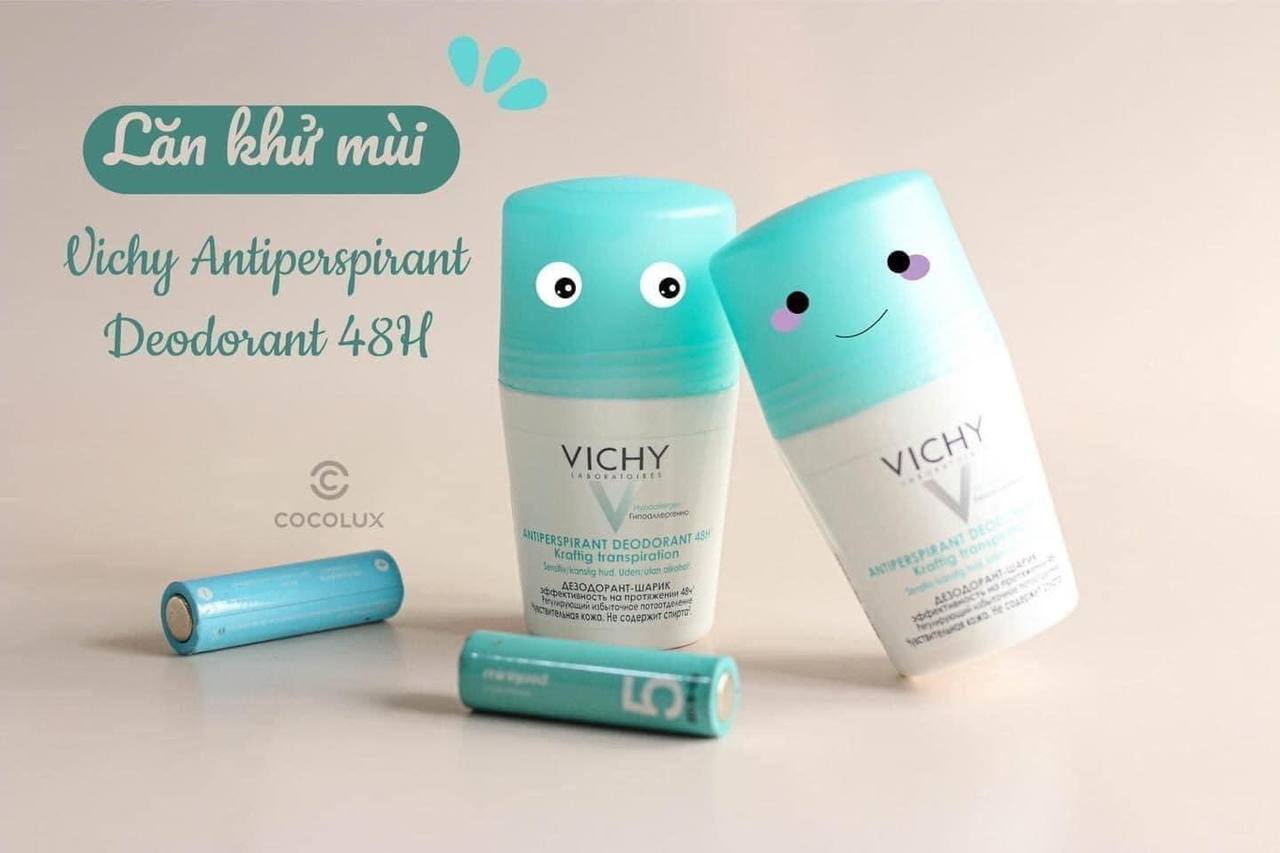 Lăn nách Vichy Pháp màu xanh ngọc