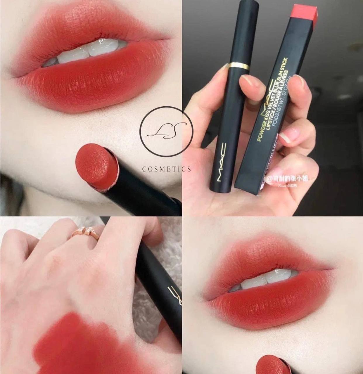 Son Mac Slim màu 885 - đỏ cam cháy