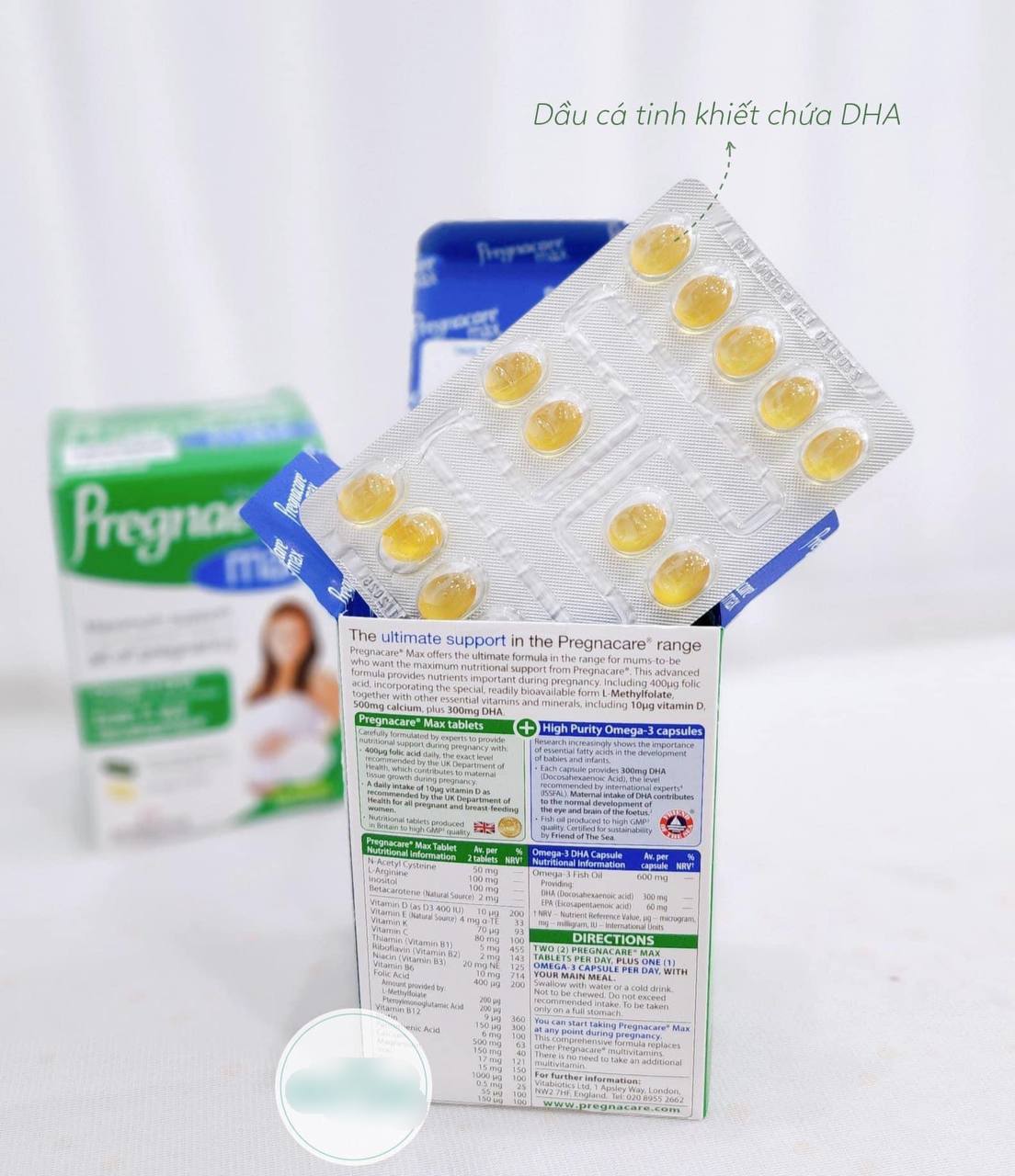 Vitamin bầu Pregnacare max Anh