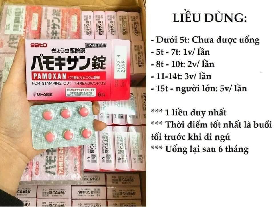 Thuốc tẩy giun Pamoxan Sato của Nhật Bản