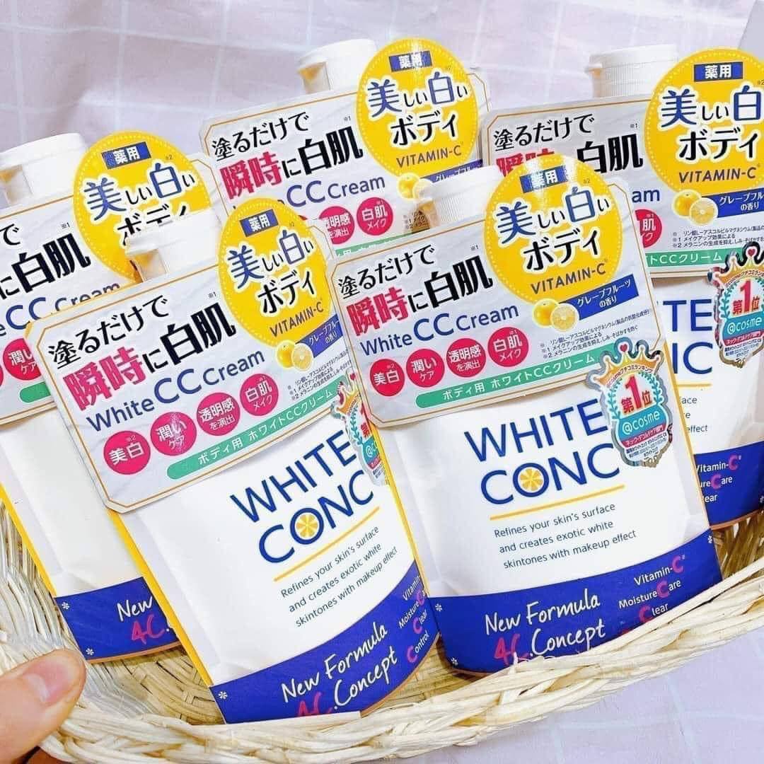 Dưỡng thể trắng da White Conc White CC Cream 200gr Nhật Bản