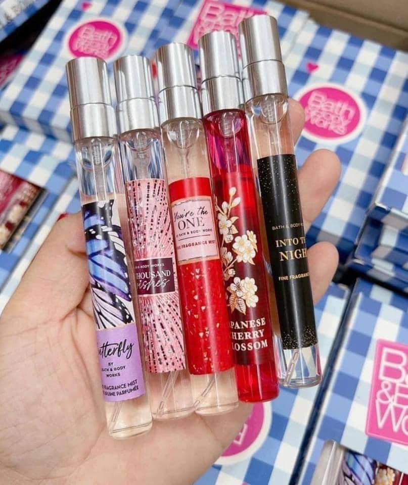 Sét 10 chai xịt thơm body BBW Bath&Body Works