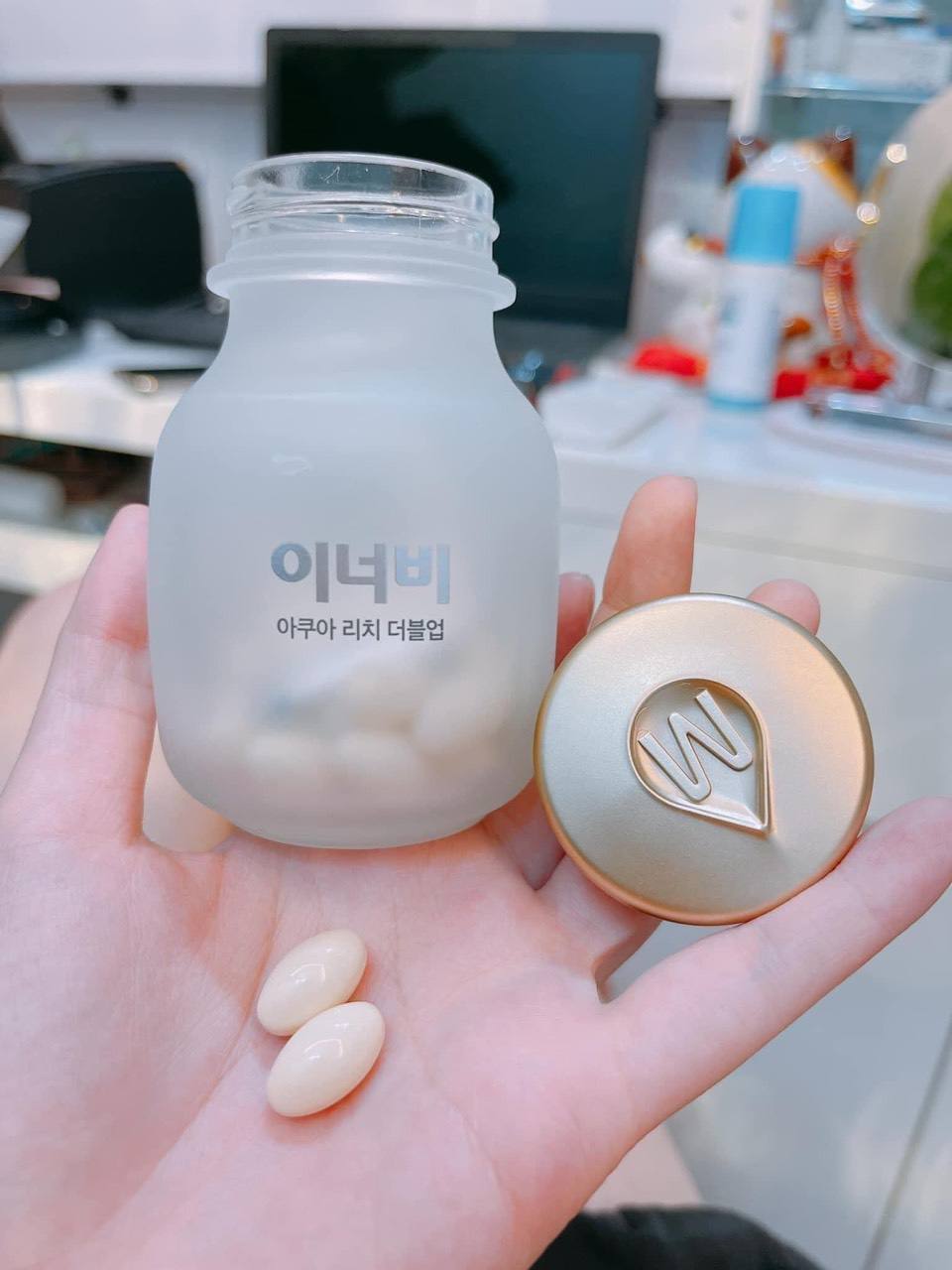 Viên uống cấp nước InnerB Aqua Rich Hàn Quốc lọ 70 viên