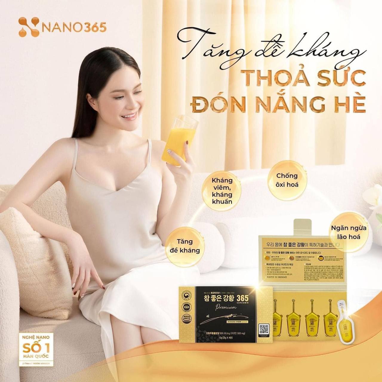 Nghệ nano 365 Hàn Quốc hộp 32 tép