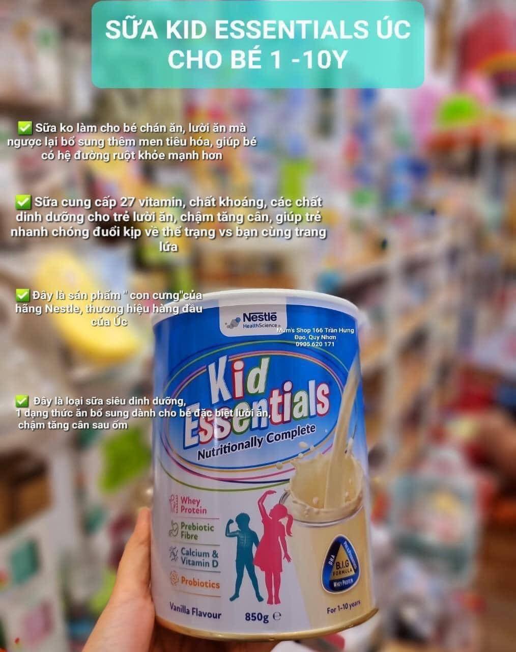 Sữa Kid Essentials Úc