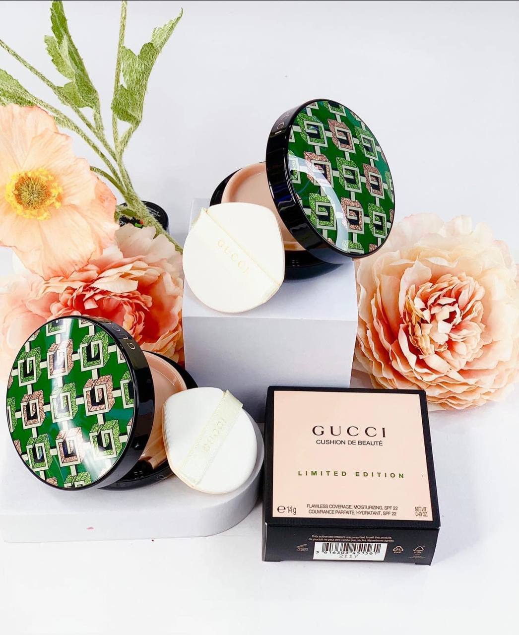 Phấn nước Cushion Gucci limited phiên bản vỏ xanh 14gr