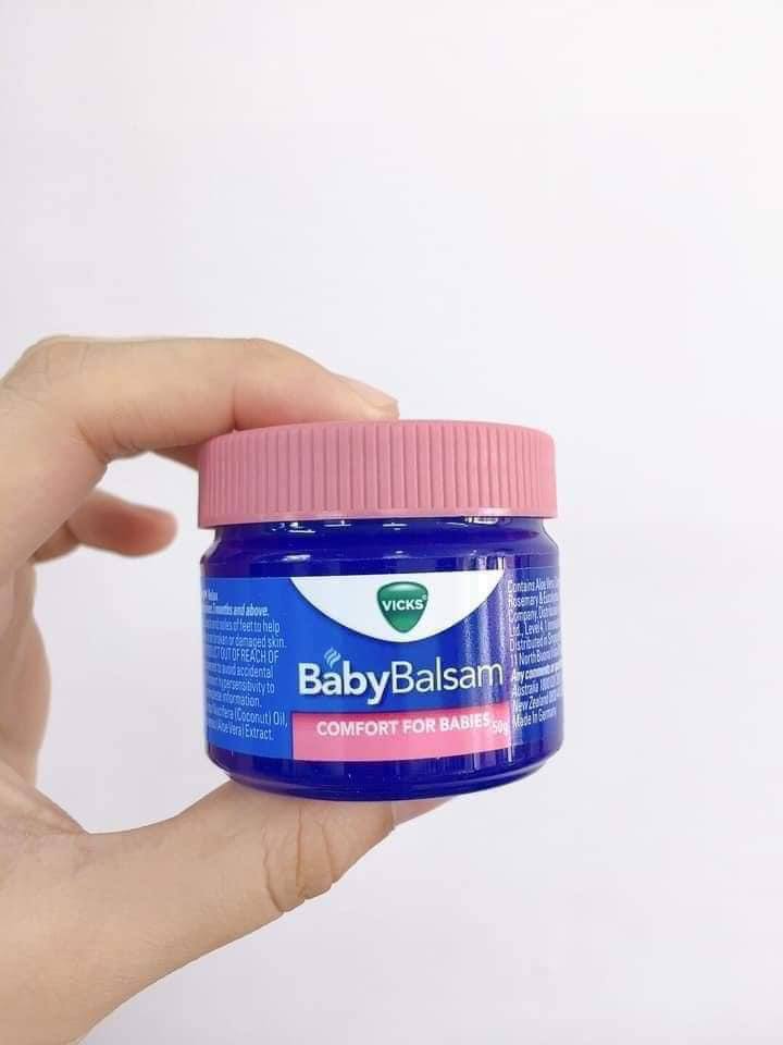 Kem bôi giữ ấm ngực giảm ho BabyBalsam Vicks 50g