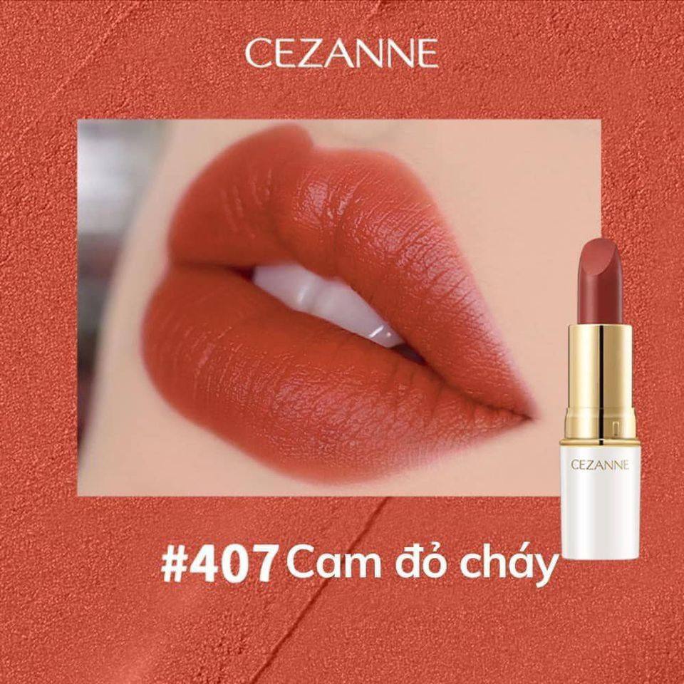 Son Cezanne màu 407 cam đỏ cháy