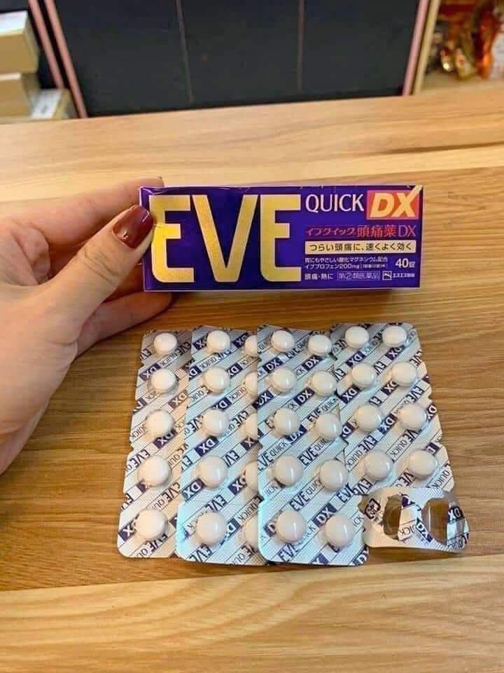 Thuốc giảm đau hạ sốt EVE QUICK DX Nhật Bản hộp 60 viên