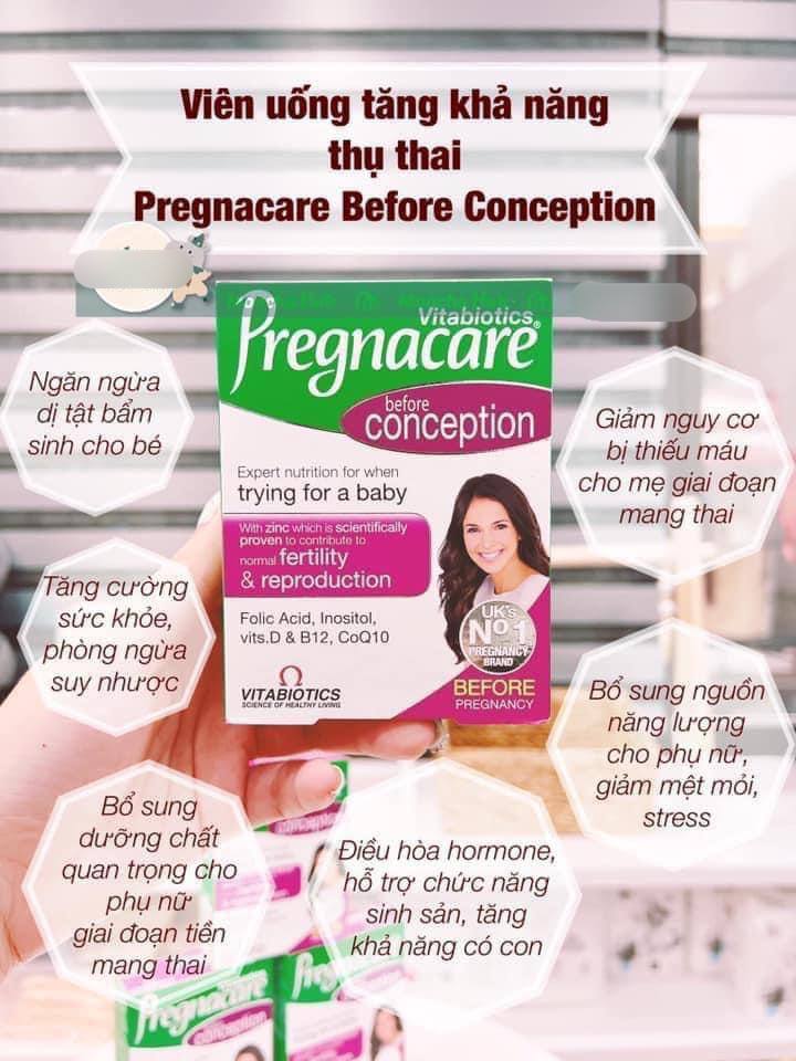 Viên uống hỗ trợ thụ thai Pregnacare Before Conception cho nữ