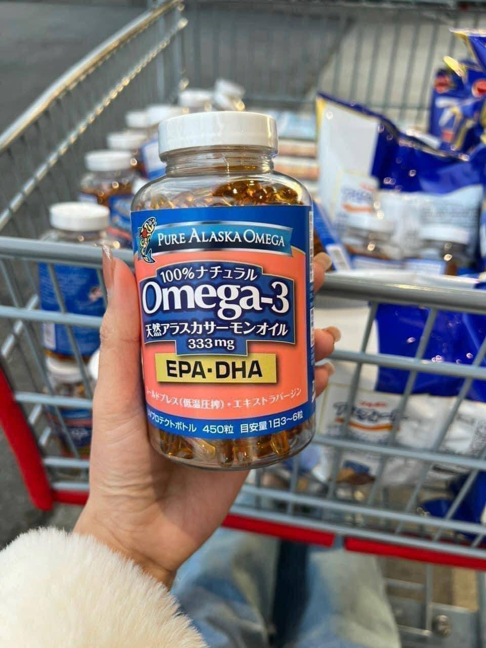 Dầu cá hồi Pure Alaska Omega 3 Nhật Bản 450 viên
