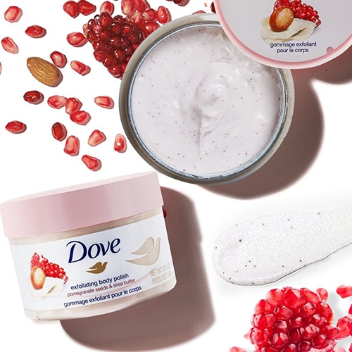 Tẩy tế bào chết toàn thân Dove Exfoliating Body Polish Body Pomegranate Seed Shea Butter 225ml