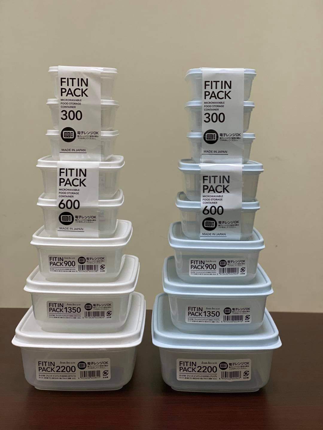 SÉT 11 HỘP NHỰA NẮP DẺO FIT IN PACK NHẬT BẢN