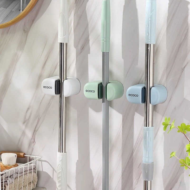 Móc Treo Chổi Dán Tường ECOCO Cao Cấp, Móc Treo Đồ Thông Minh