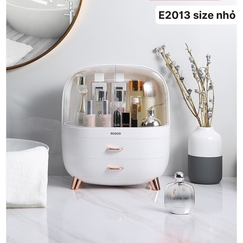 Hộp đựng mỹ phẩm đồ trang điểm Ecoco để bàn