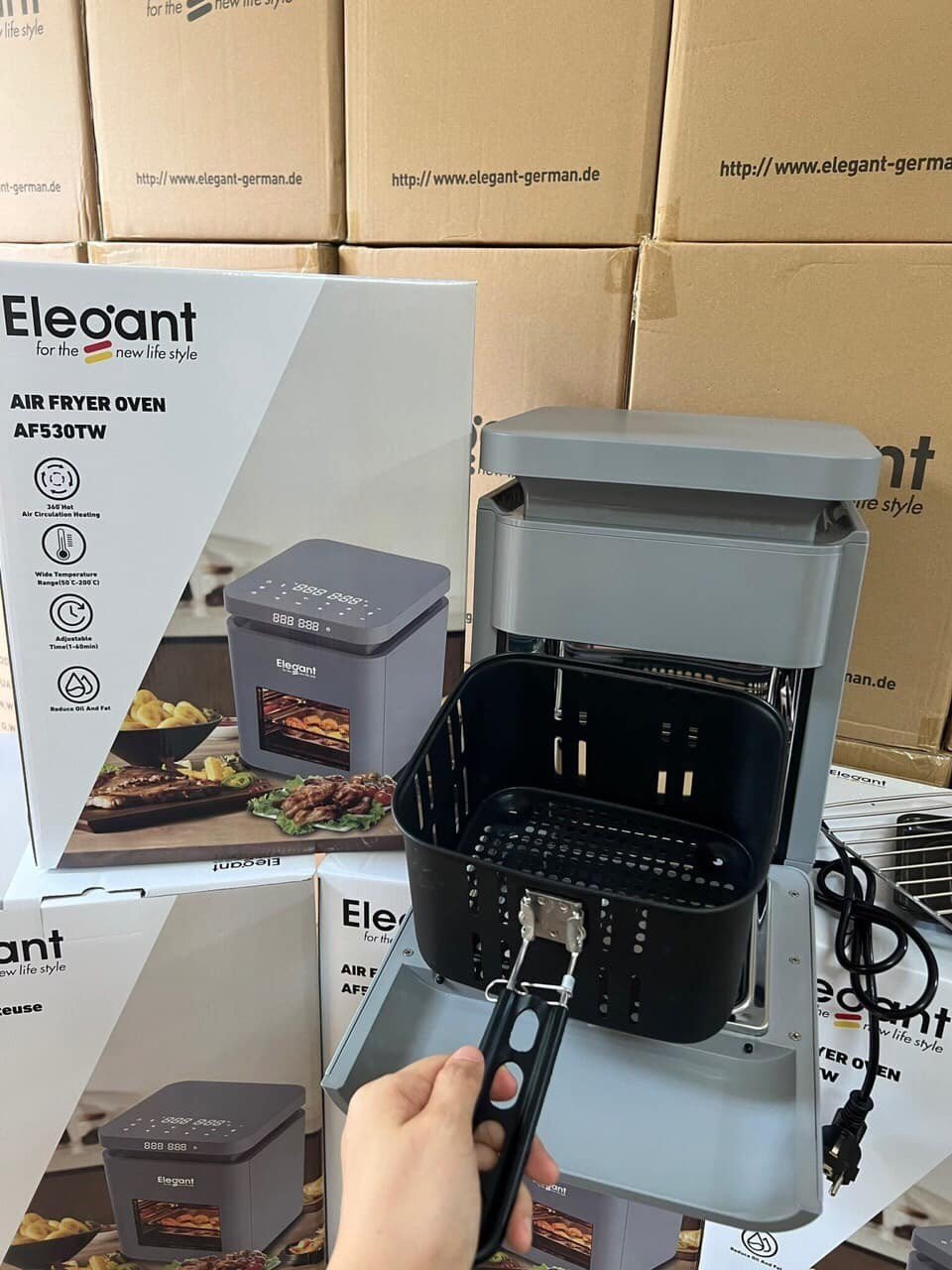 Nồi chiên không dầu ELEGANT AF530T 6L