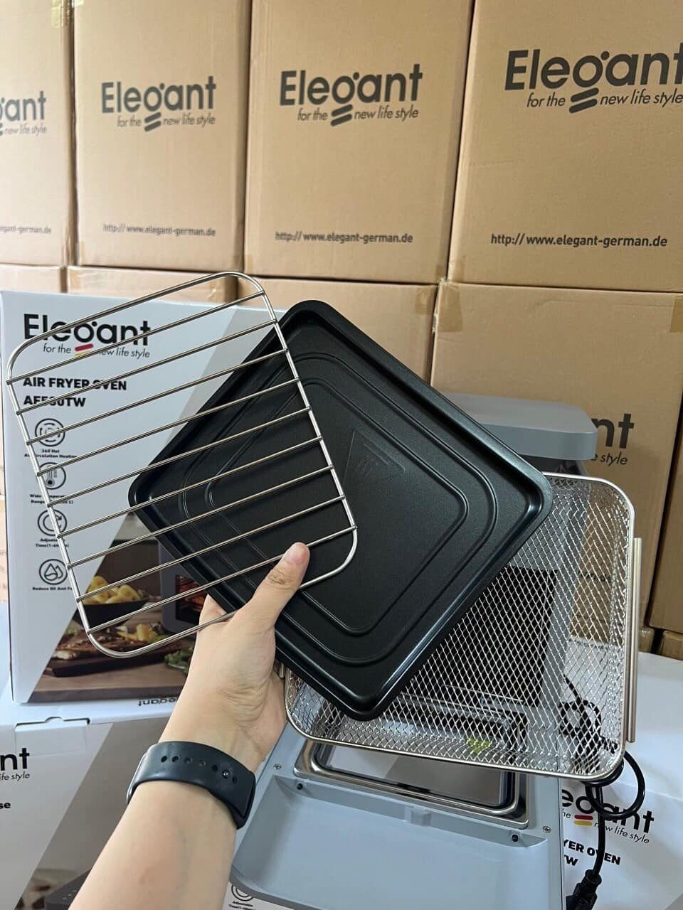 Nồi chiên không dầu ELEGANT AF530T 6L