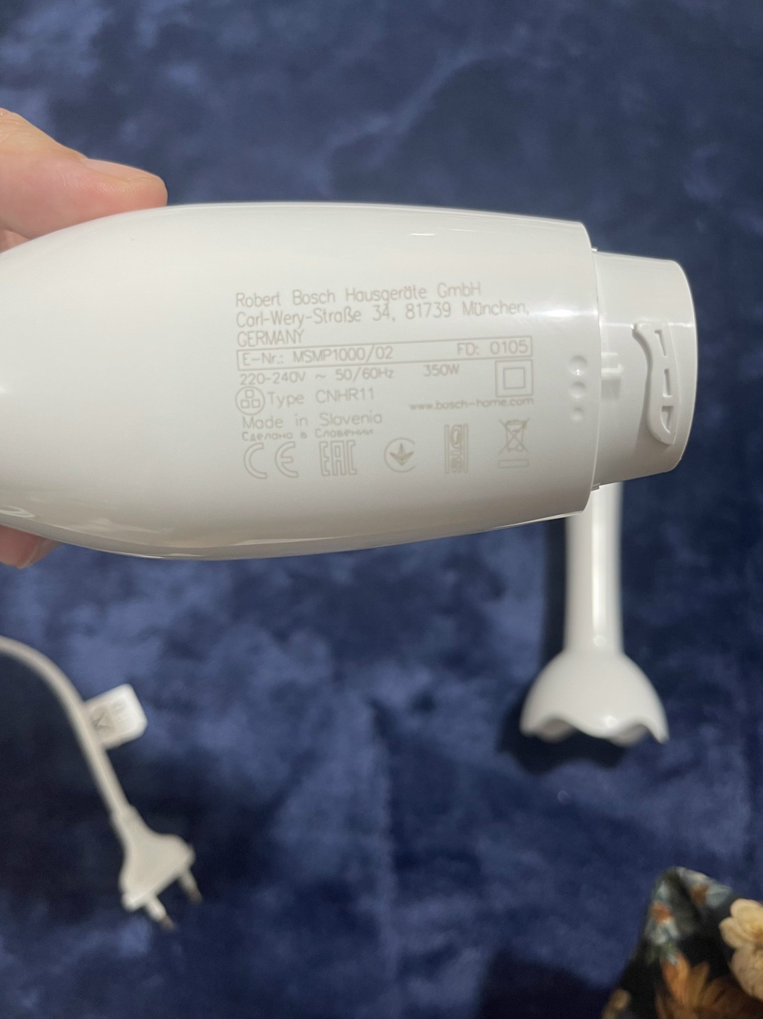 Máy xay cầm tay Bosch MSMP 1000 công suất 350W