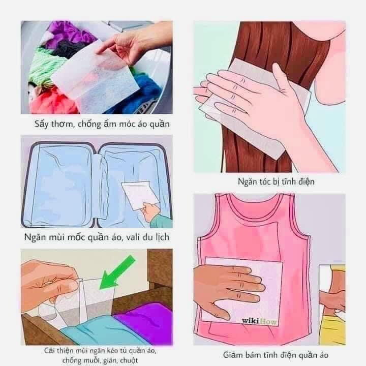 Giấy thơm Bounce Mỹ hộp 160 tờ