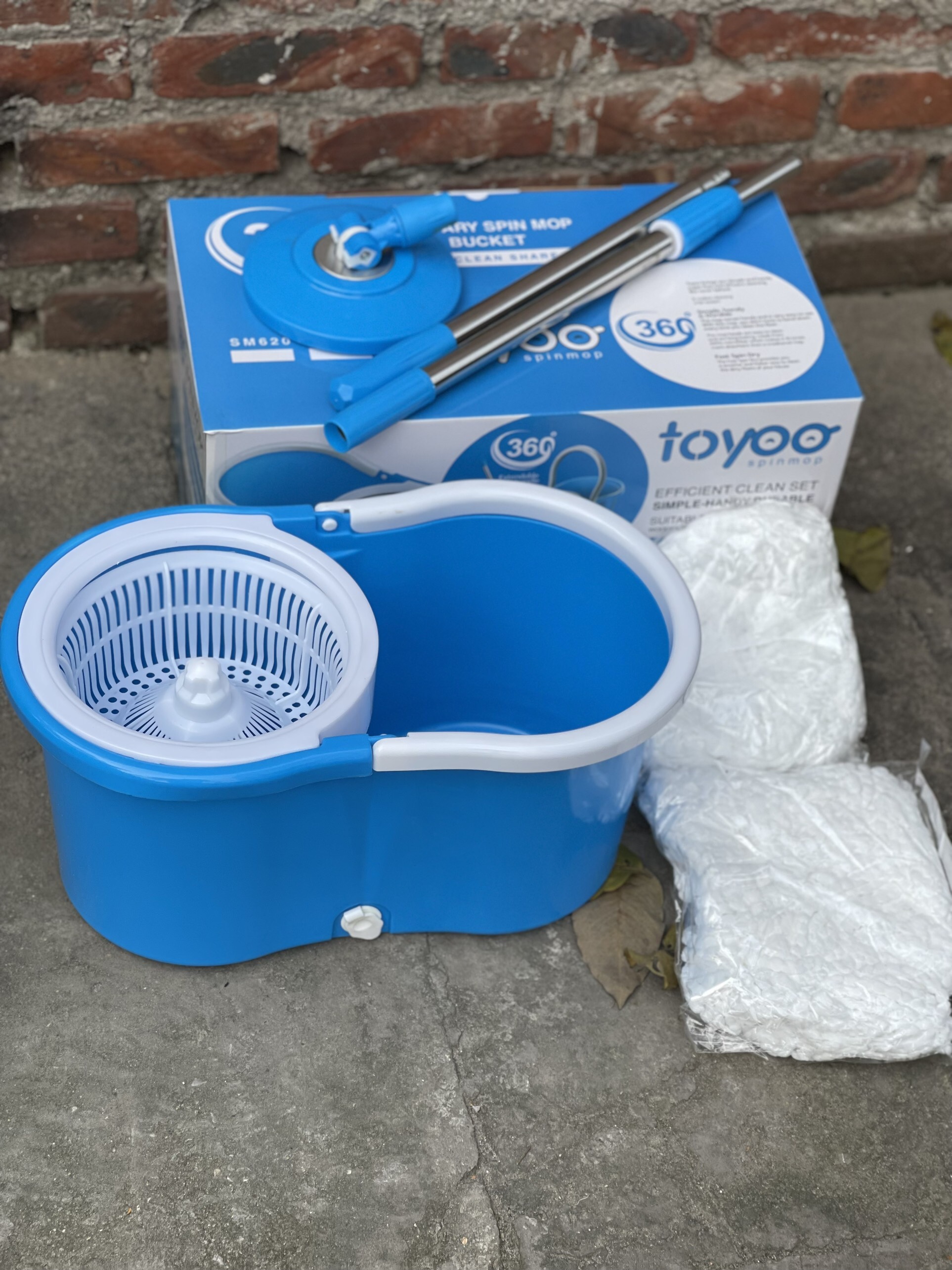 Bộ lau nhà 360 Spin mop model Sm620-1 chuẩn Thái Lan