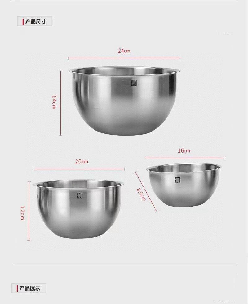Sét 3 âu trộn inox xuất xịn Zwilling