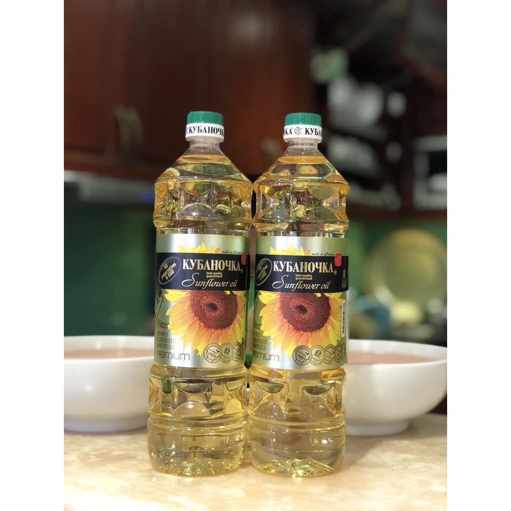 Dầu hướng dương Kuban Nga chai 1 lít