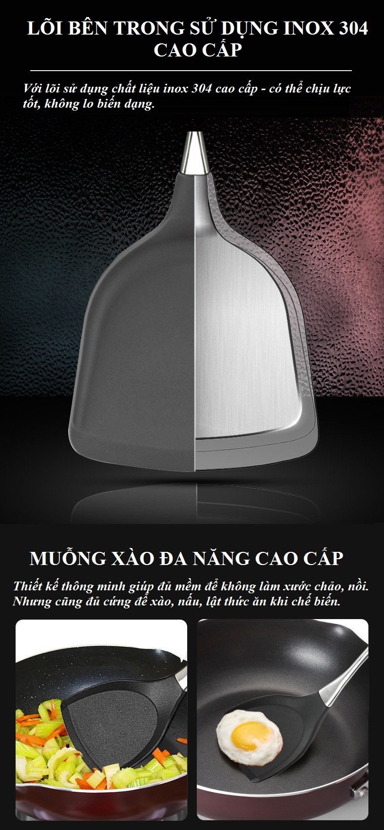 Muỗng silicon Dandihome 34x10cm