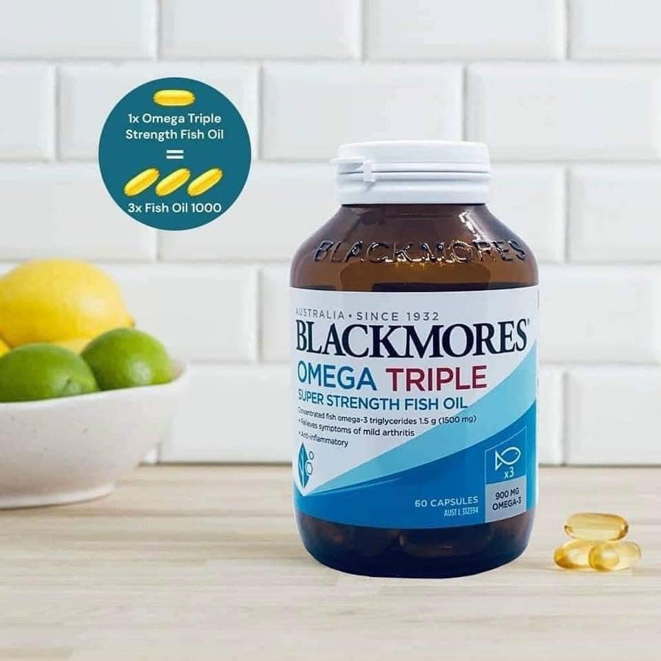 Dầu cá Omega Triple Blackmore 60 viên của Úc