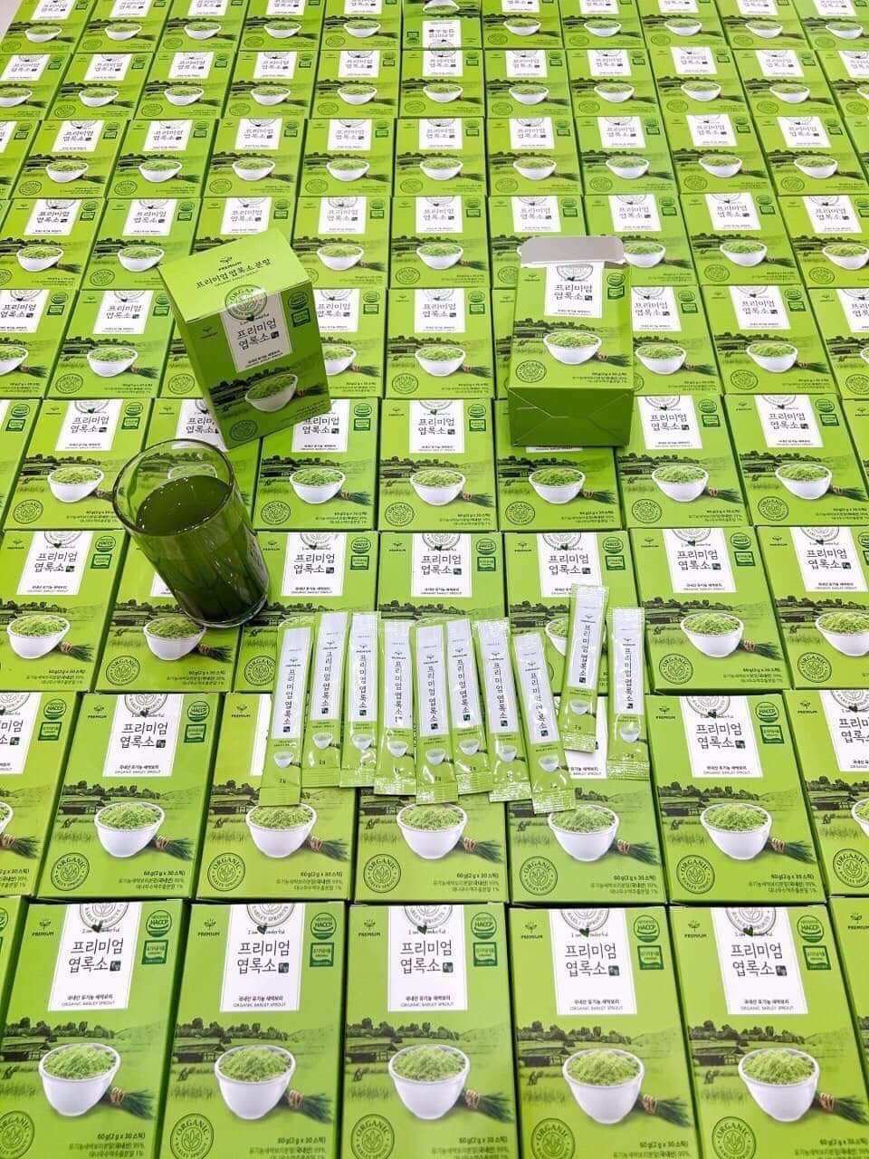 Bột Diệp Lục Organic Jeju Hàn Quốc hộp 30 gói