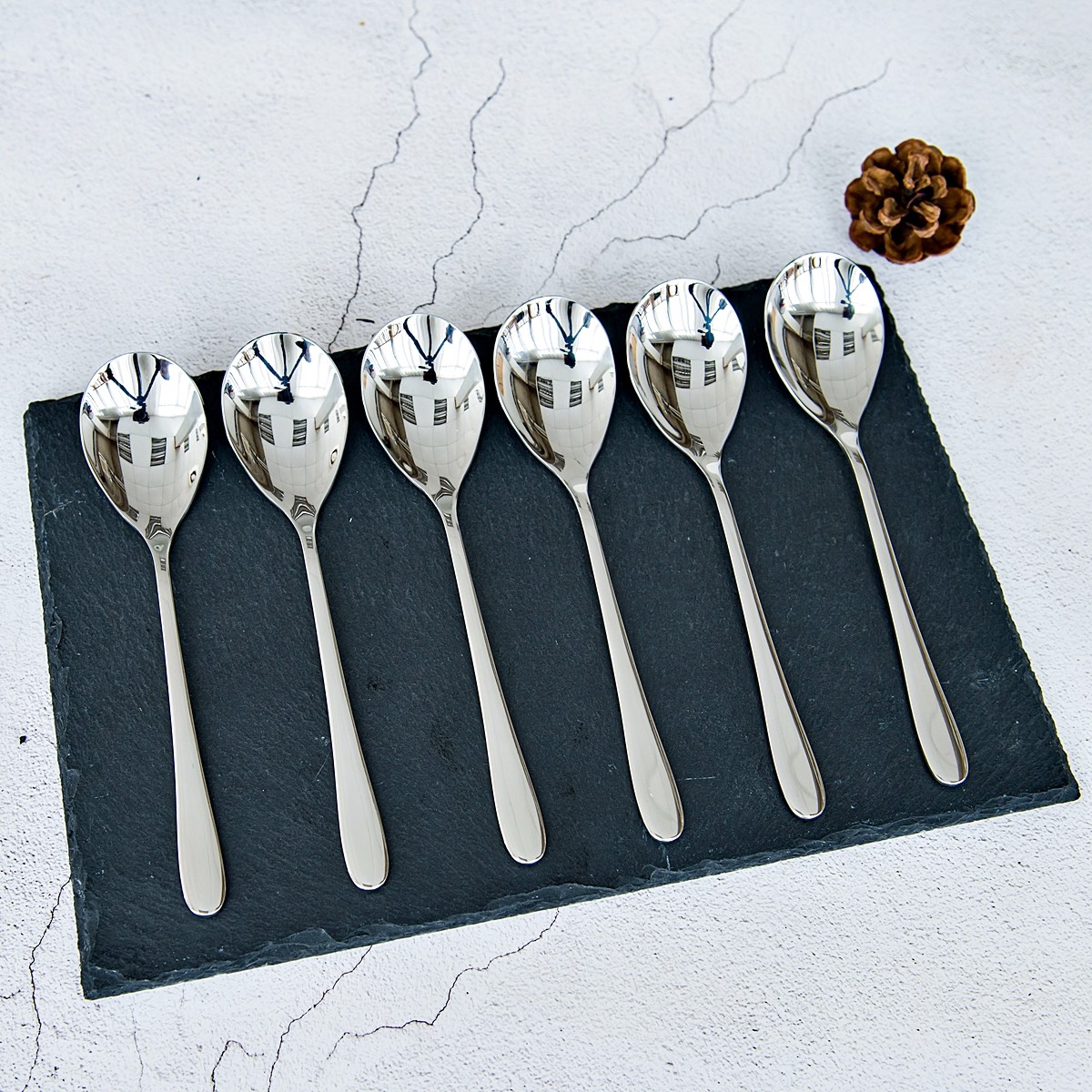 Sét 6 thìa inox 18 x 4 cm Dandihome