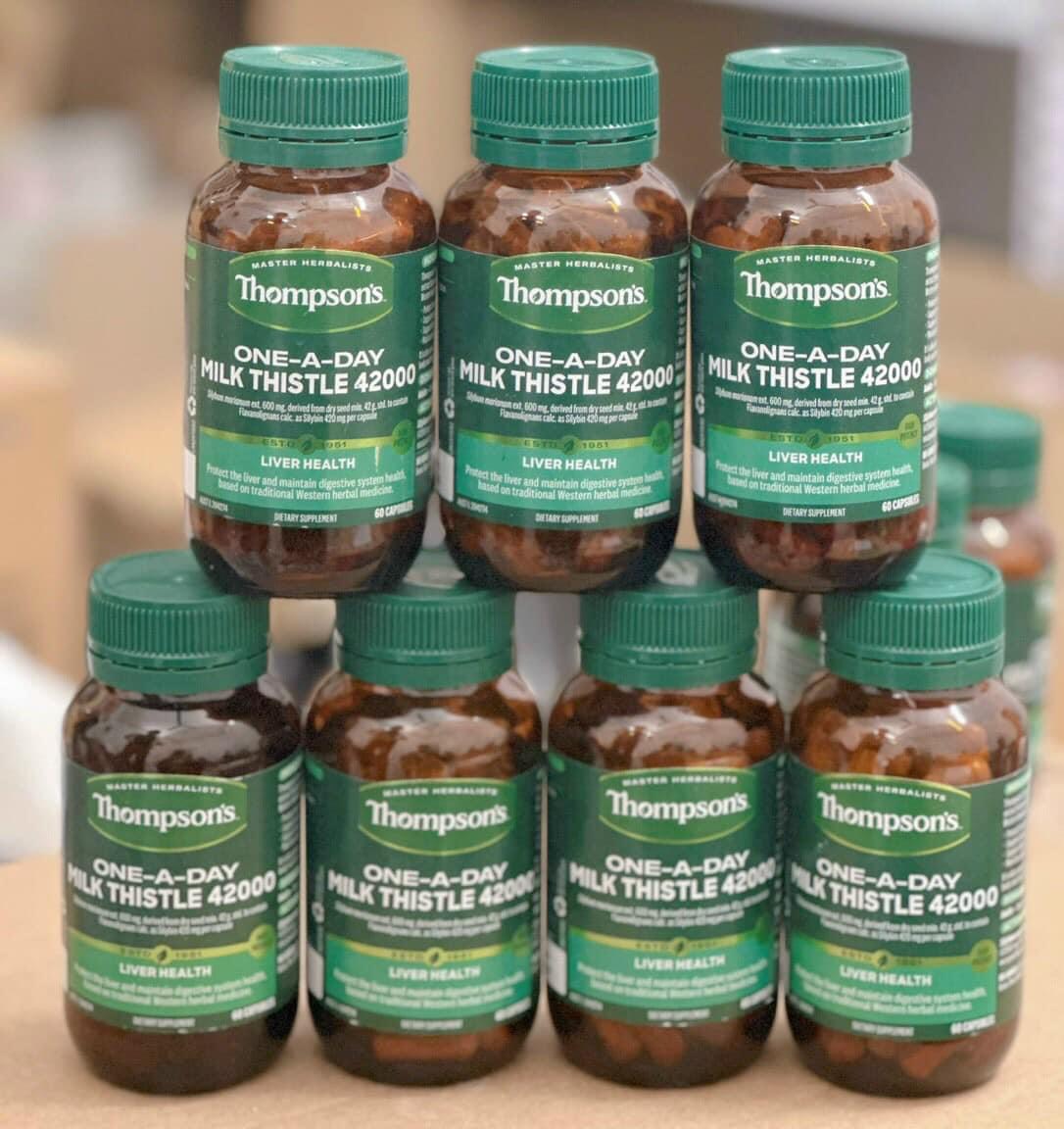 Viên bổ gan Thompsons One-A-Day Milk Thistle 42000mg 60 viên Úc