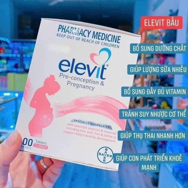 Elevit - Vitamin Tổng Hợp Cho Bà Bầu Của Úc Hộp 100 Viên