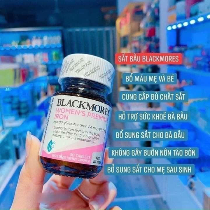 Viên sắt Blackmores Pregnancy Iron của Úc lọ 30 viên