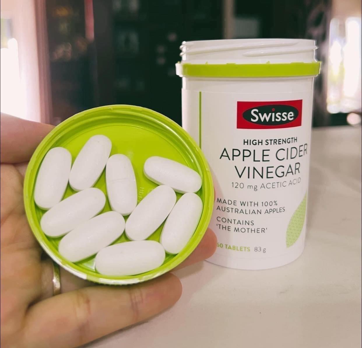 Viên uống Giấm táo giảm cân Swisse 60 viên của Úc