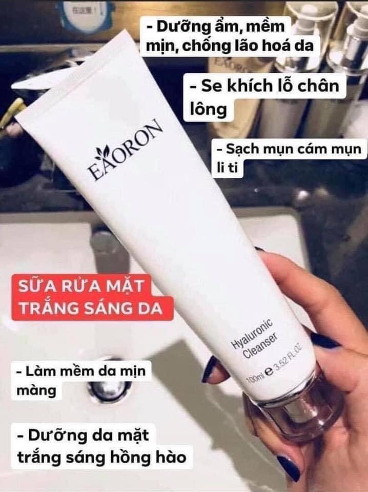 Sữa rửa mặt cấp ẩm ngậm nước Eaoron 100ml của Úc