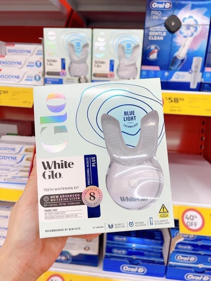 Máy làm trắng răng White Glo 8 của Úc