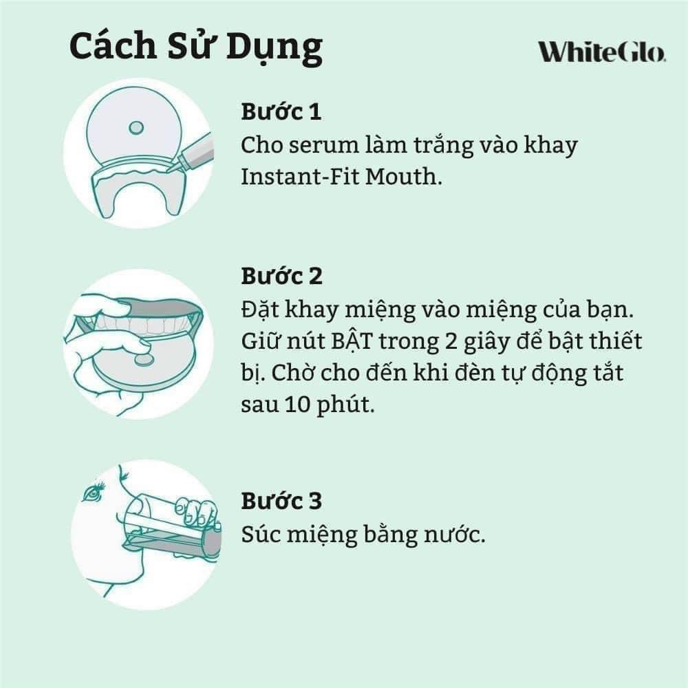 Máy làm trắng răng White Glo 8 của Úc