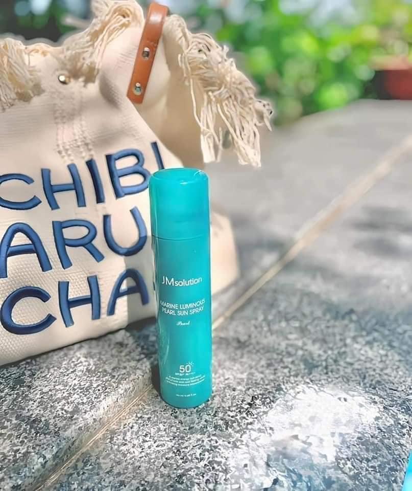 Xịt chống nắng JM solution màu xanh 180ml