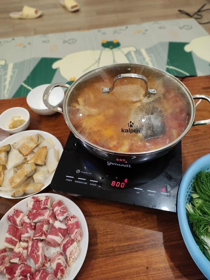 Chảo lẩu Inox 304 đúc liền khối Kalpen size 28cm