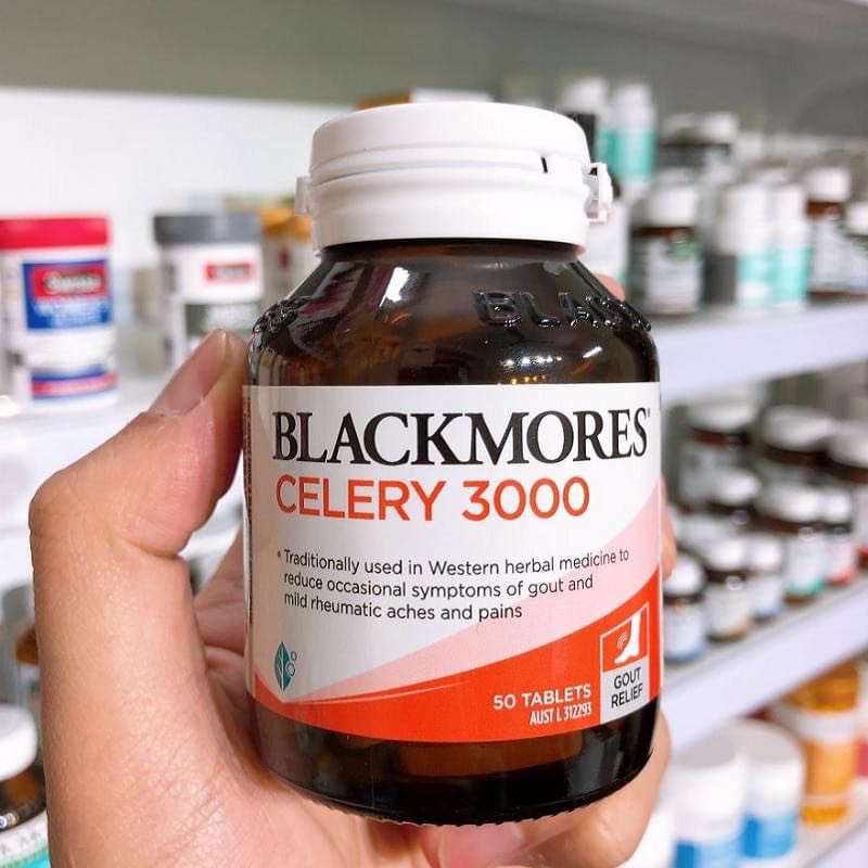 Viên uống phòng và điều trị Gout (Gút) Blackmores Celery 3000mg 50 viên của Úc