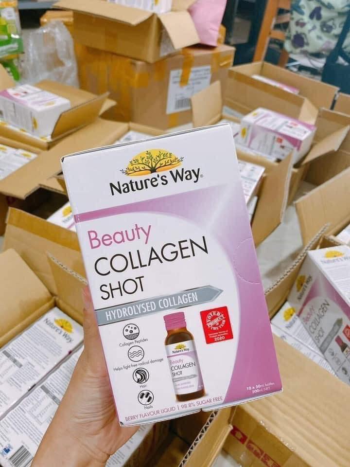 Collagen Shot Nature’s Way hộp 10 chai của Úc