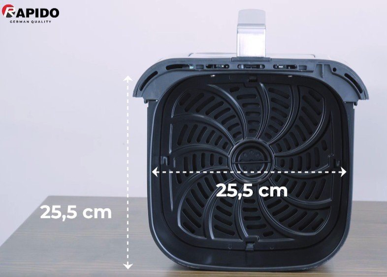 NỒI CHIÊN KHÔNG DẦU RAPIDO 8 LIT