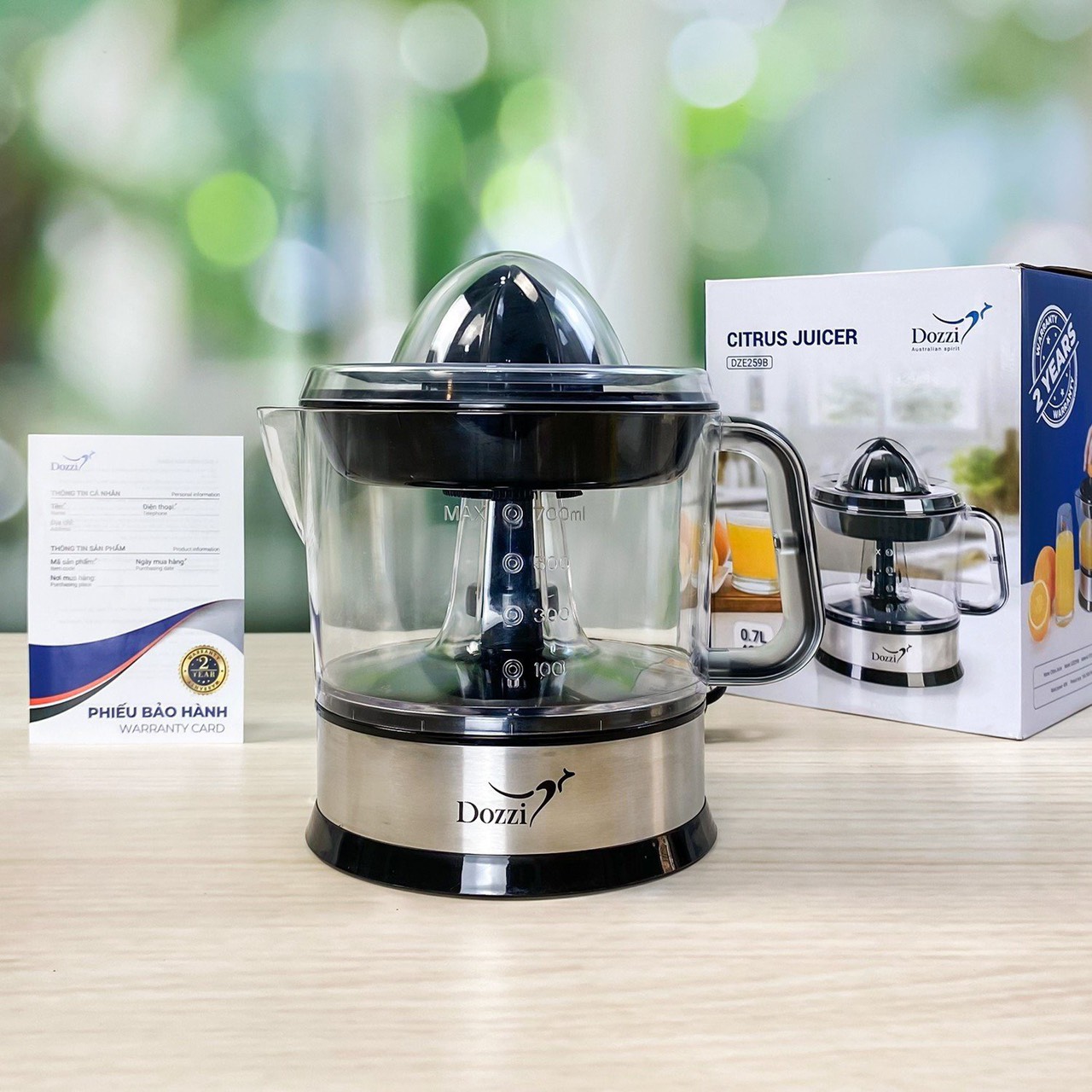 Máy vắt cam DOZZI 0.7L DZE259